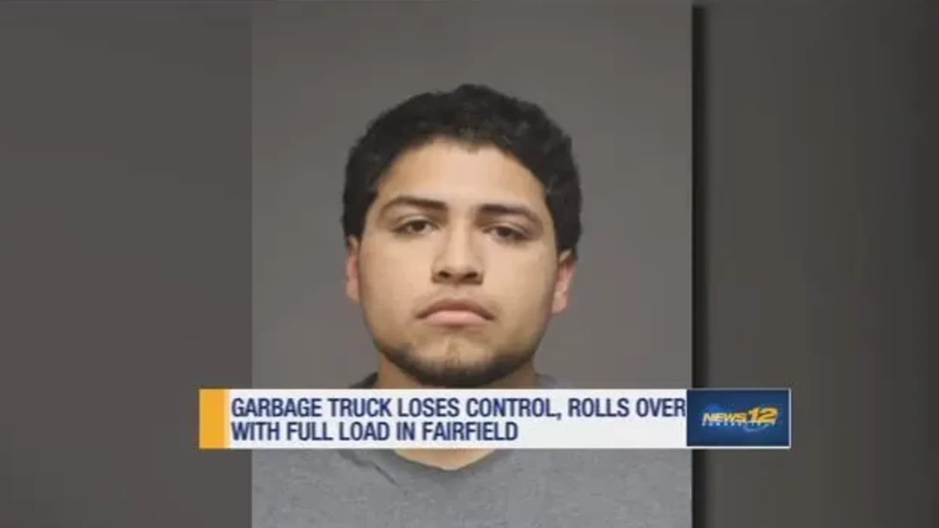 Fairfield police: Teen smoked pot right before flipping garbage truck