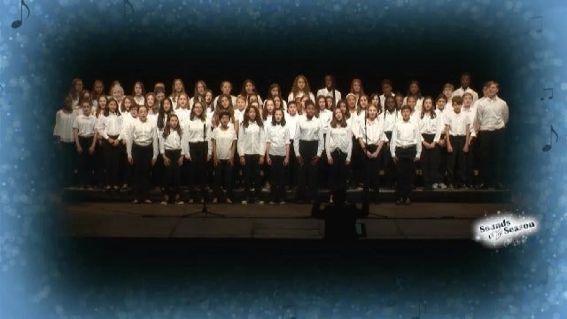 South Orange Middle School Select Choir performs holiday songs