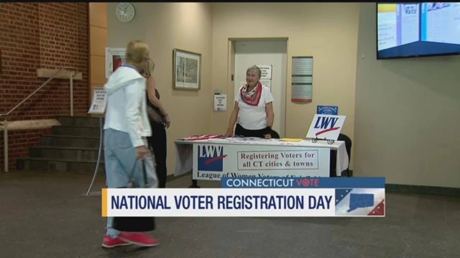 Residents sign up to vote on National Voter Registration Day