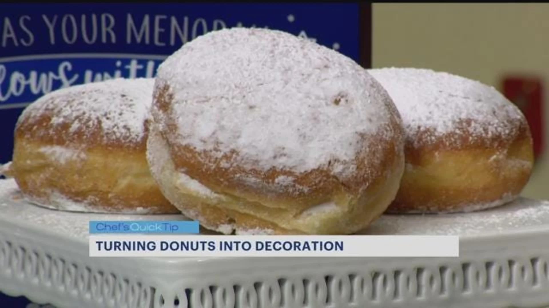 Chef's Quick Tip: Turning doughnuts into decorations