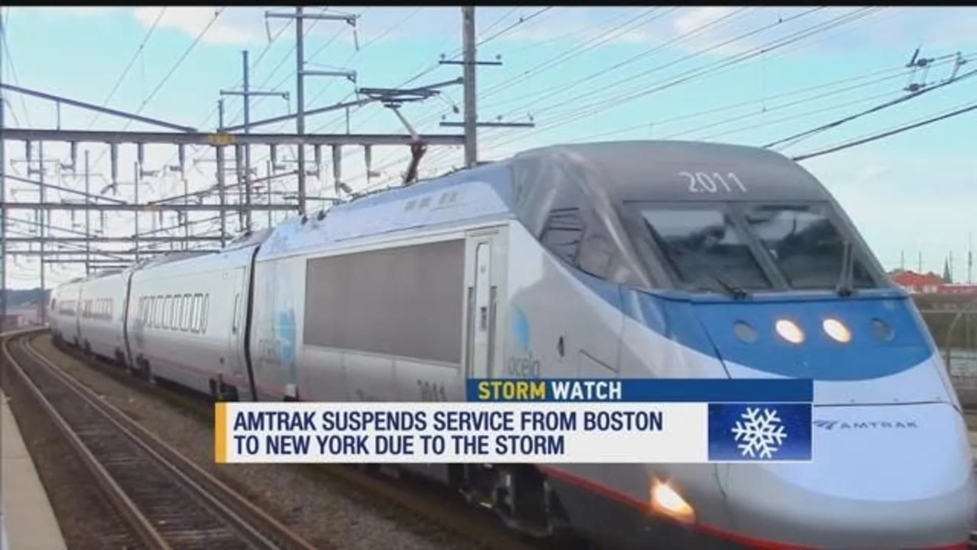 Cancellations reported at Bradley airport; Amtrak suspends some service
