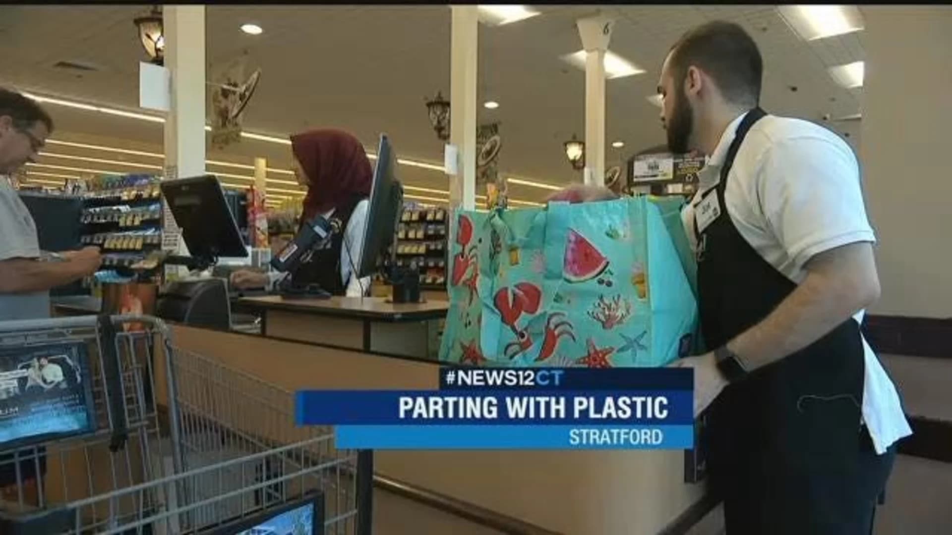 Stores pull the plug on plastic bags as law goes into effect