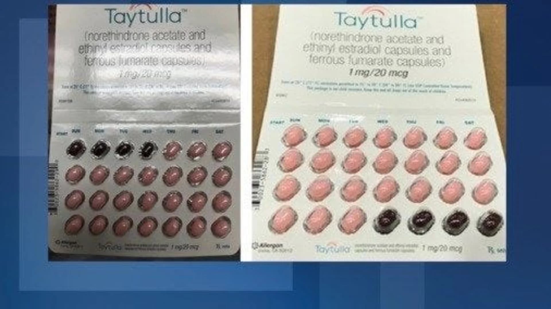 Packaging error leads to birth control pill recall in US