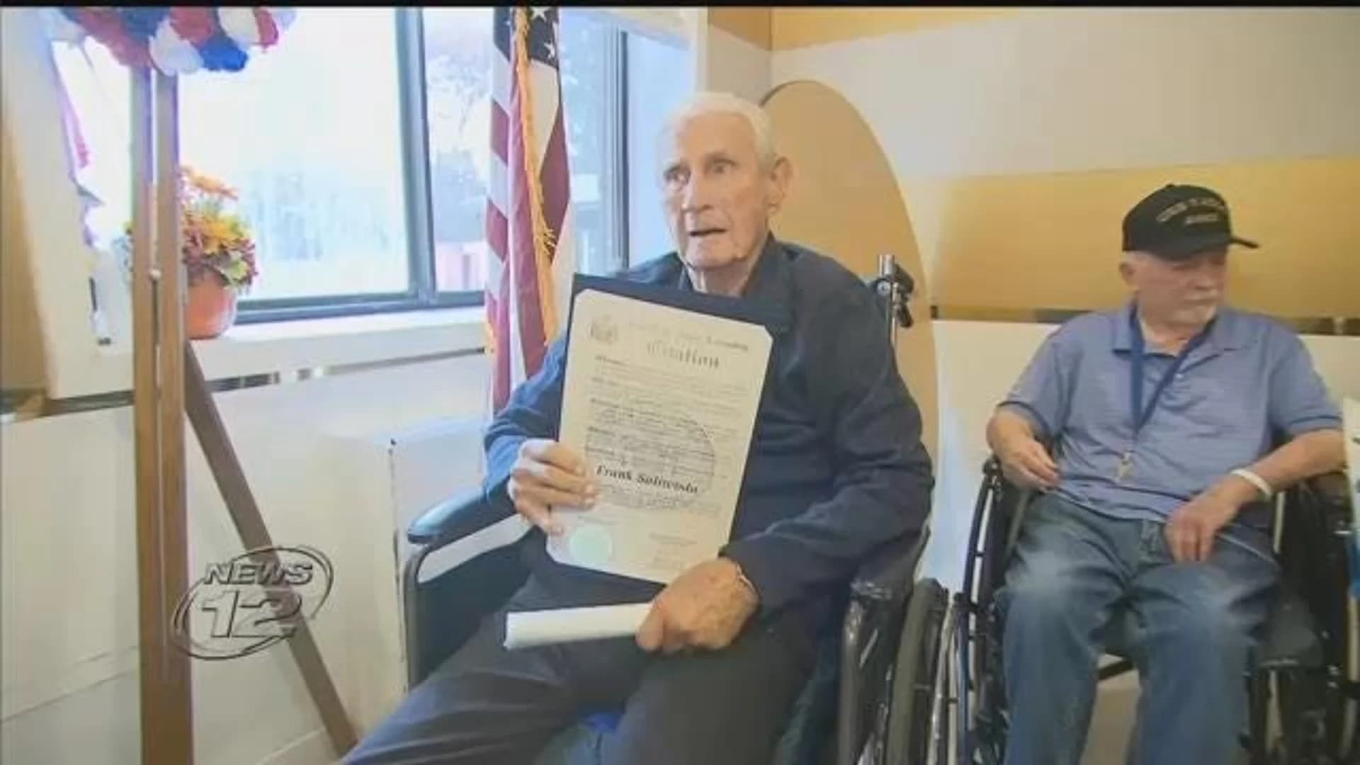 Tribute honors 100-year-old World War II veteran from LI