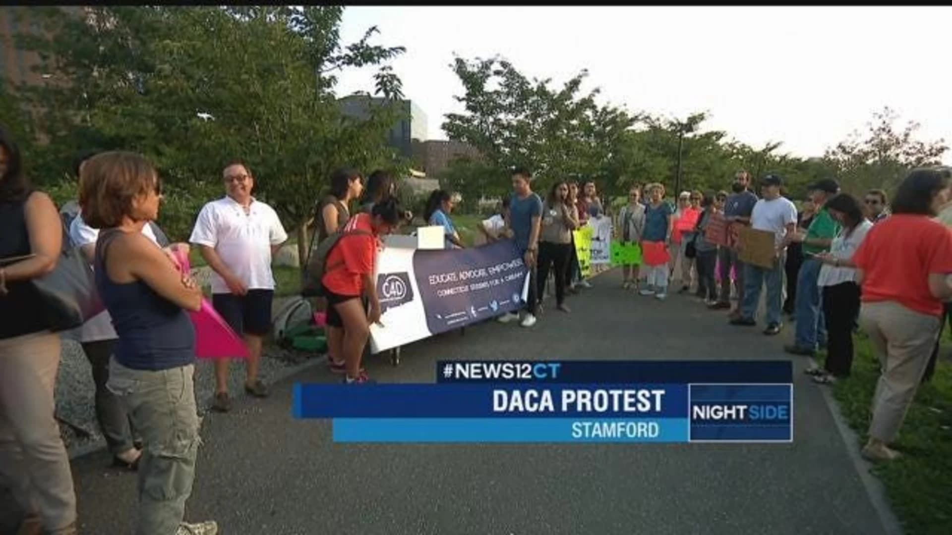 Immigrant advocates rally against DACA's end in Stamford