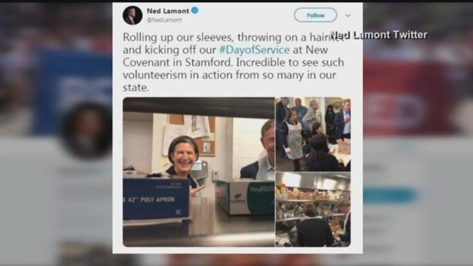 Gov.-elect Ned Lamont visits nonprofits on 'day of service'