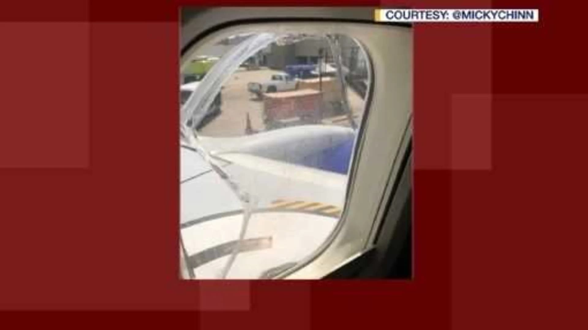 Southwest plane with cracked window diverted to Cleveland