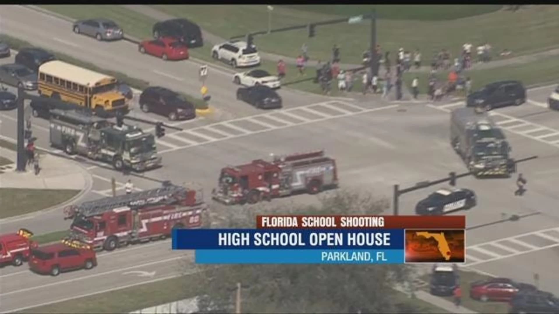 Students return to Florida school where 17 were killed