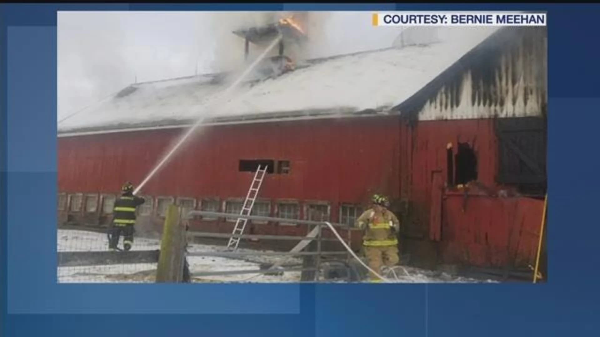 Police: Fire damages barn, kills 2 roosters in New Milford