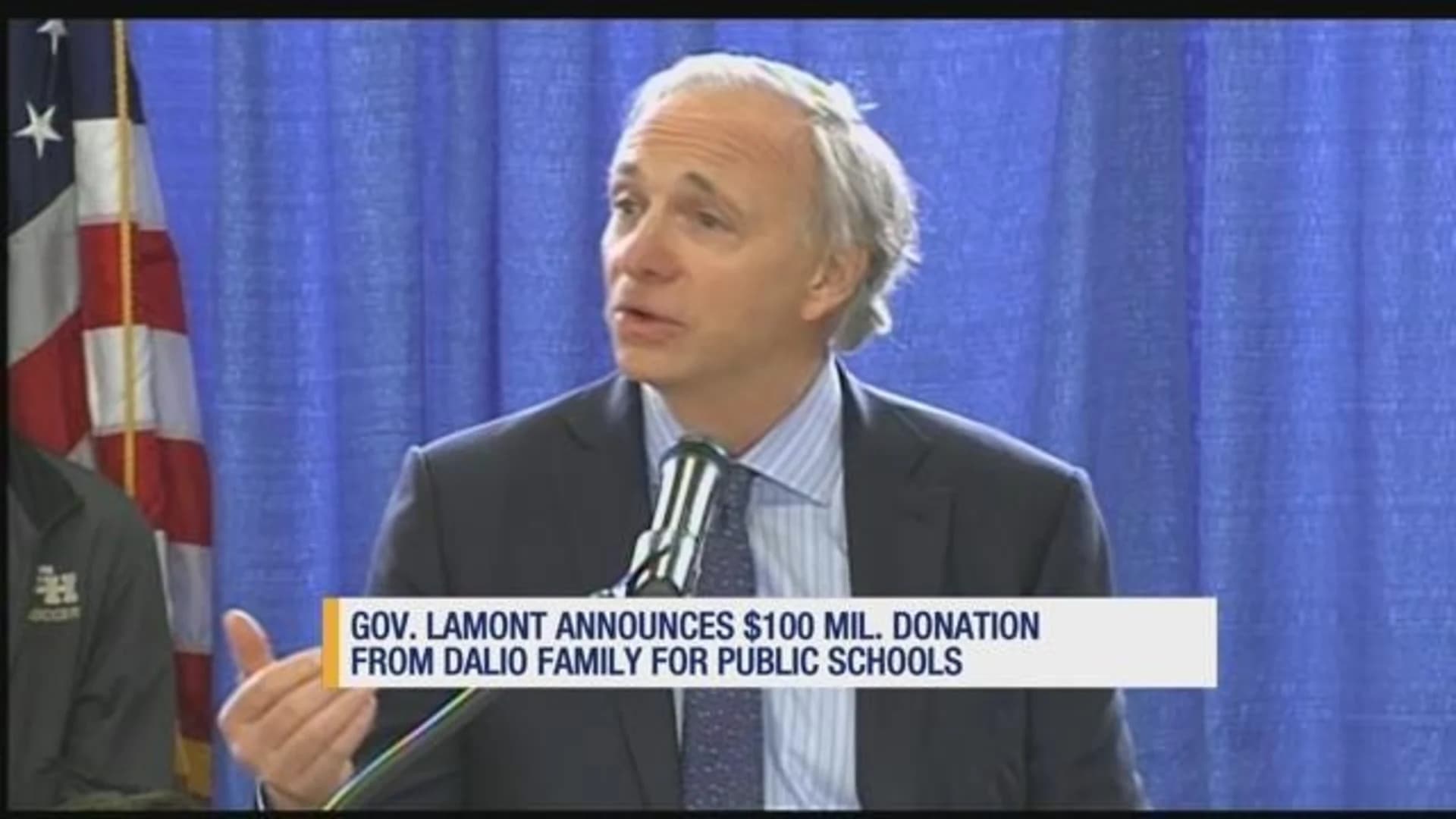 Lamont: State will match $100M donation to public schools