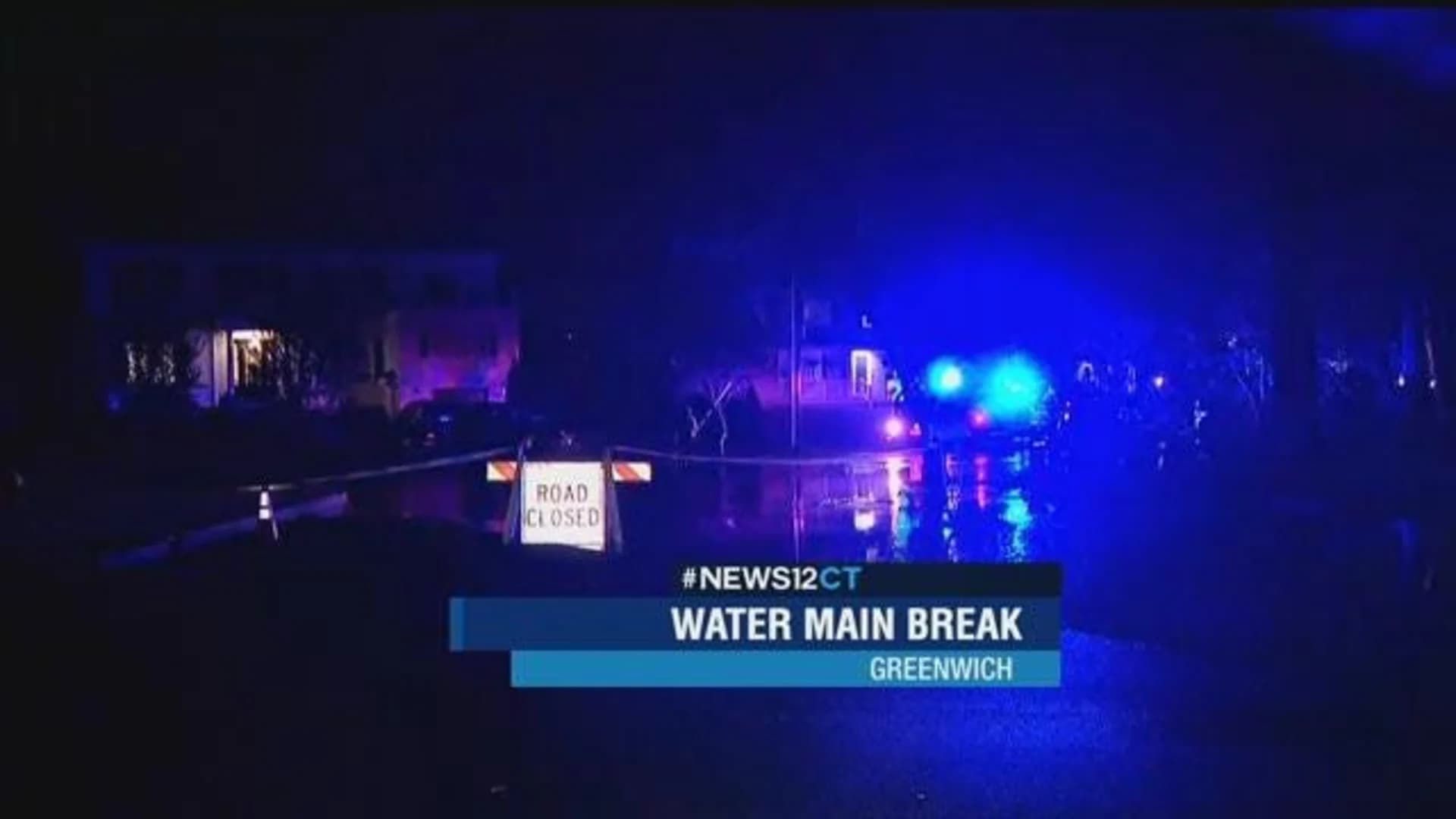 Police: Greenwich water main break repaired after residents left without water
