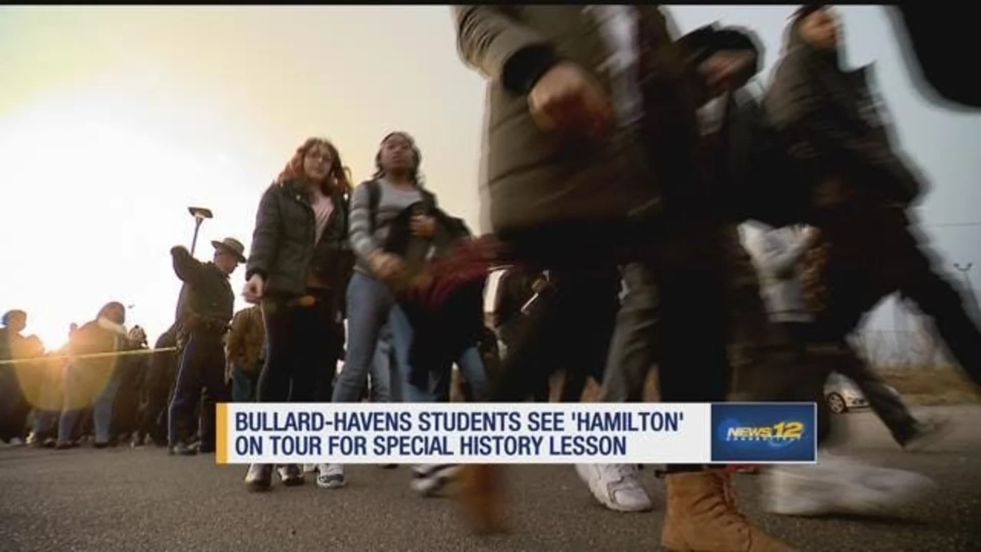 Bridgeport students depart Bullard-Havens after winning ‘Hamilton' tickets