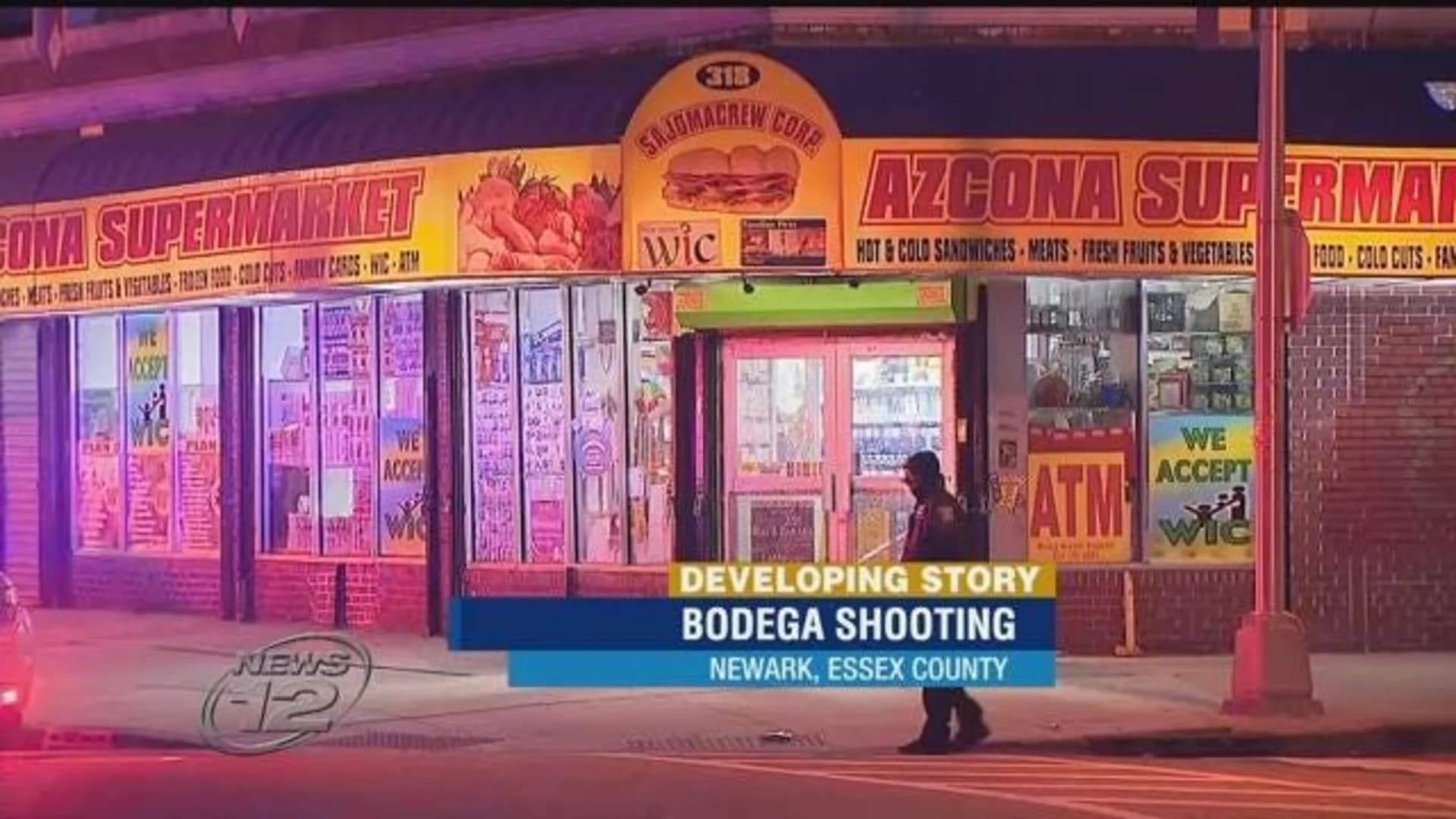 Witnesses: Man shot at Newark bodega