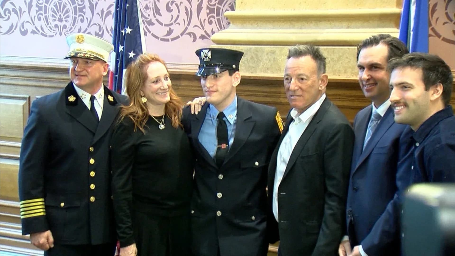 Jersey City swears in 16 new firefighters – among them, Springsteen’s son