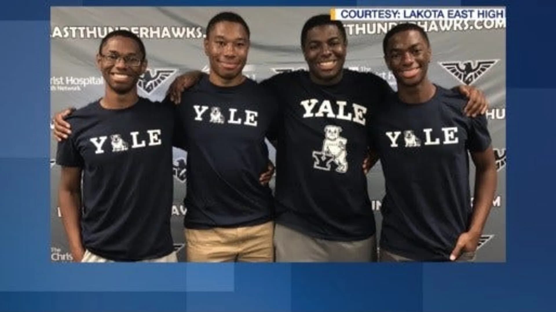 Ohio quadruplets all choose to attend Yale University