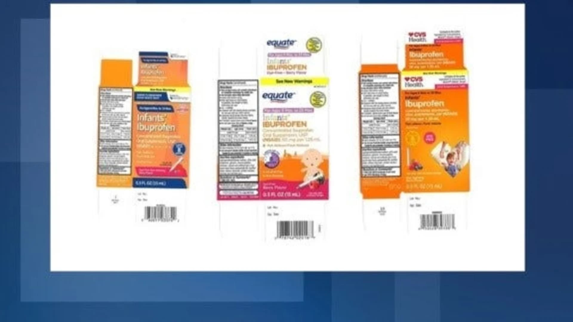 New Jersey-based company recalls lots of infant ibuprofen