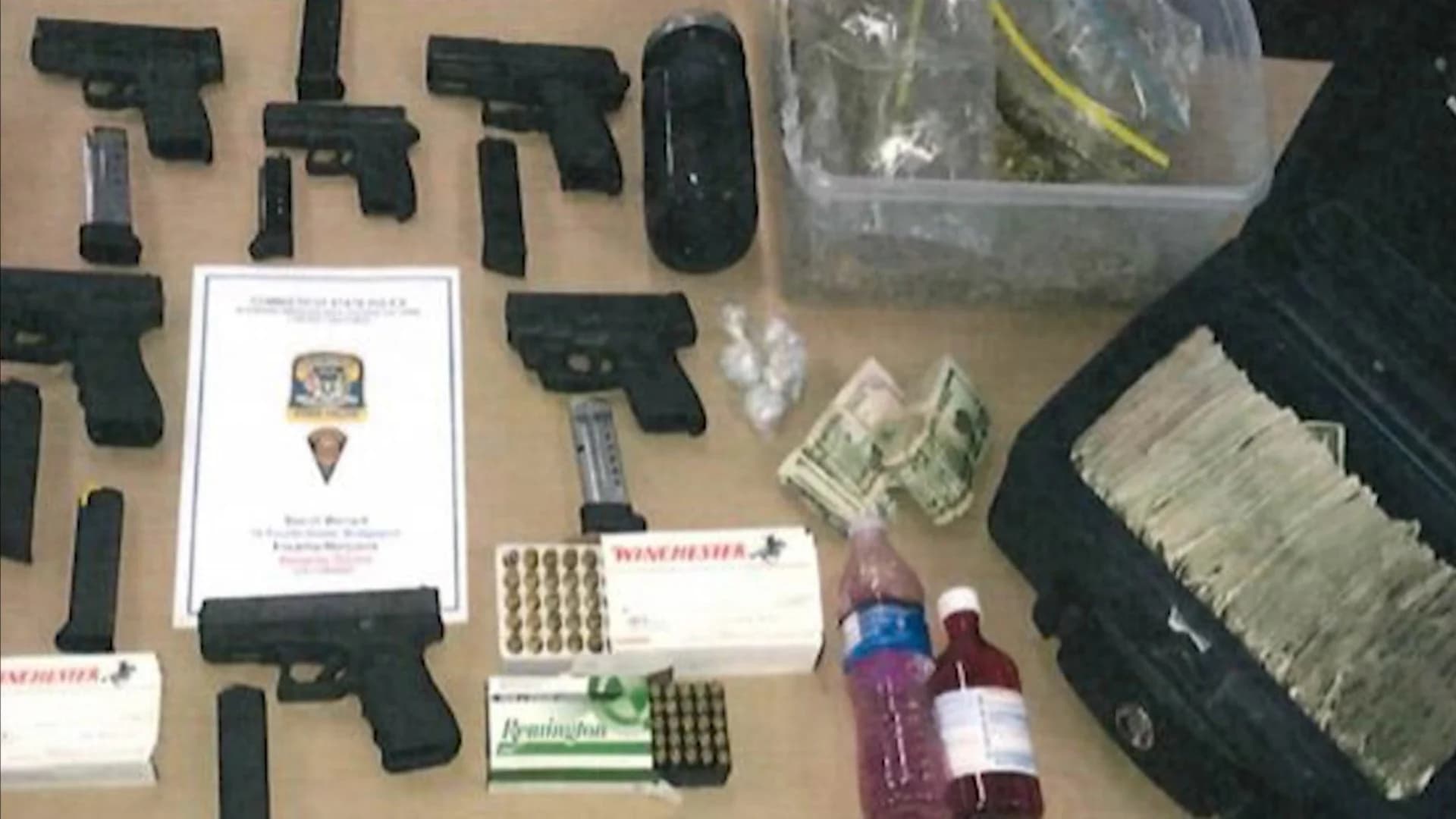 Police seize guns, drugs & cash in Bridgeport raid