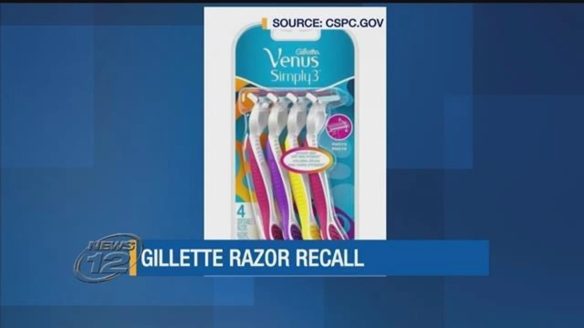 Gillette recalls women’s disposable razors due to laceration hazard