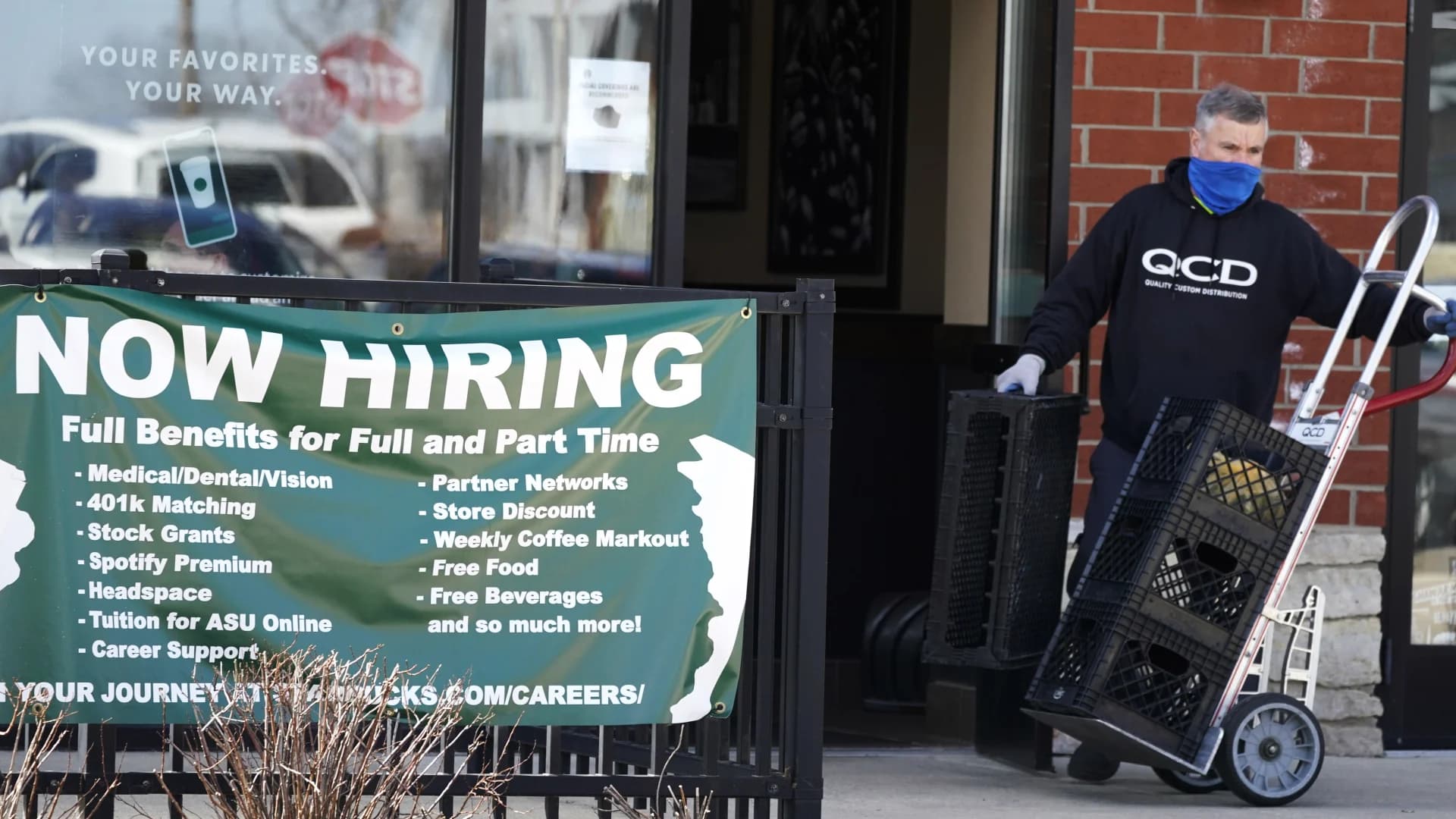 US job openings decline from record level but remain high