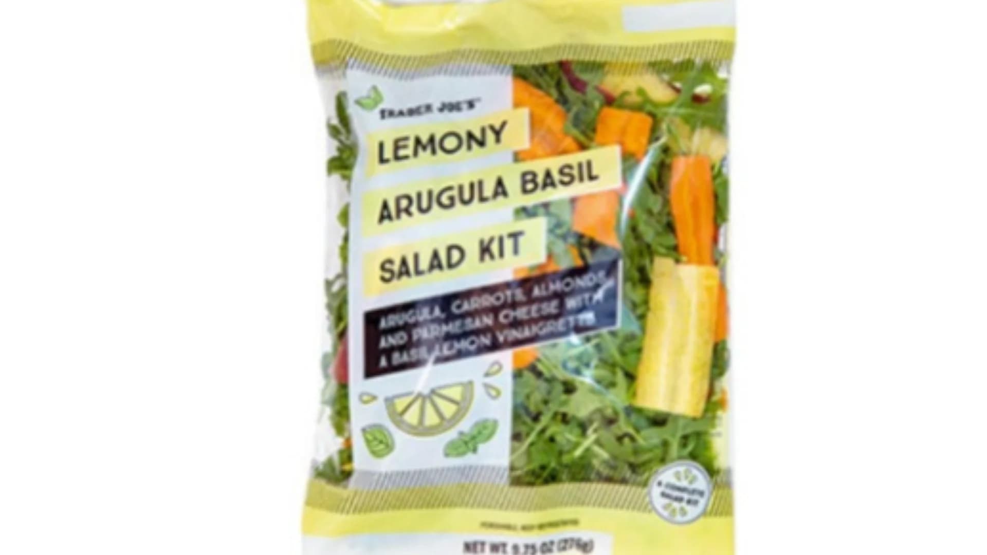 Recall Alert: Trader Joe’s says it’s Lemony Arugula Basil Salad Kit may cause adverse reaction