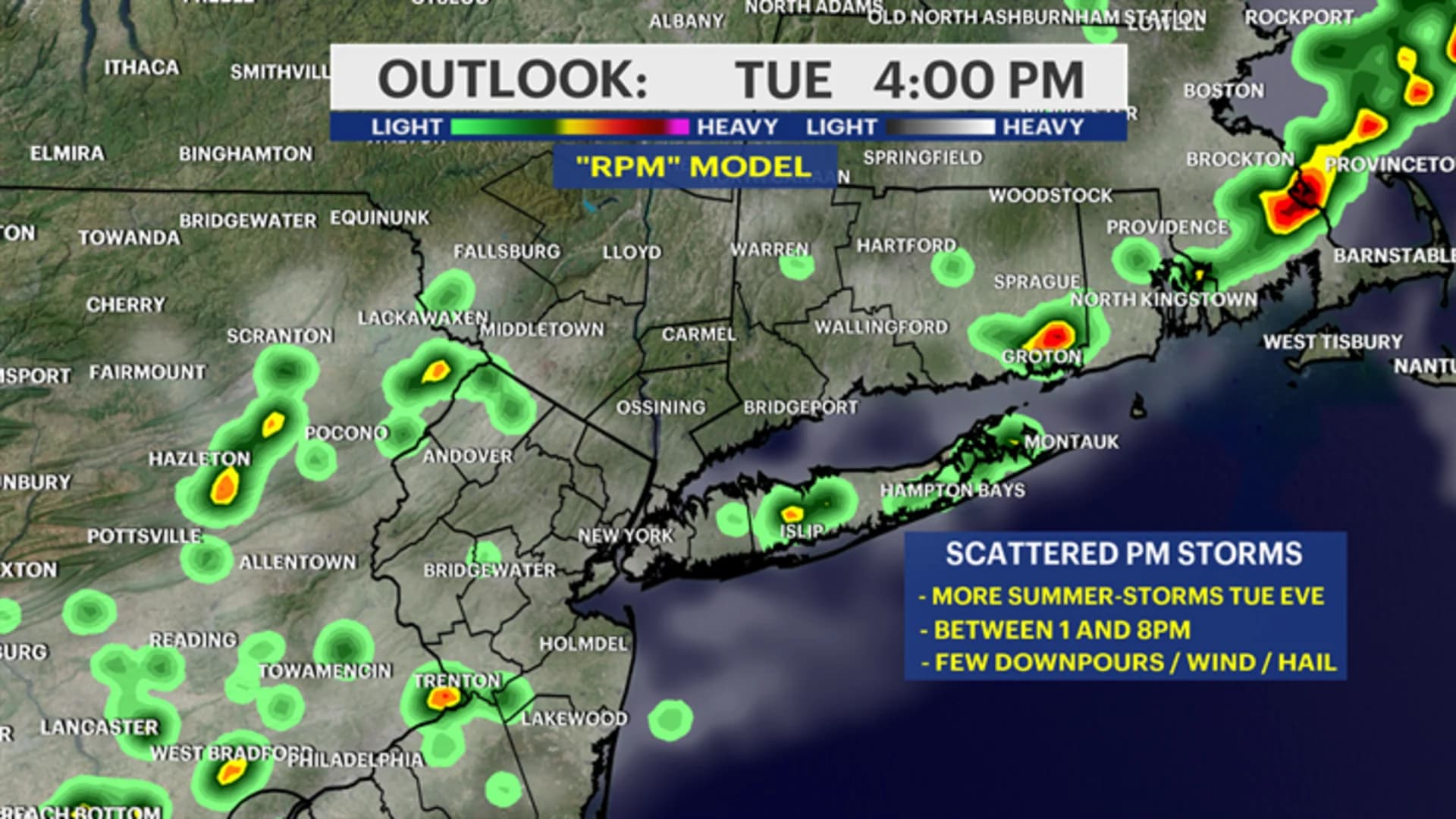 Hour-by-hour forecast: Hot, humid temperatures could lead to rain shower