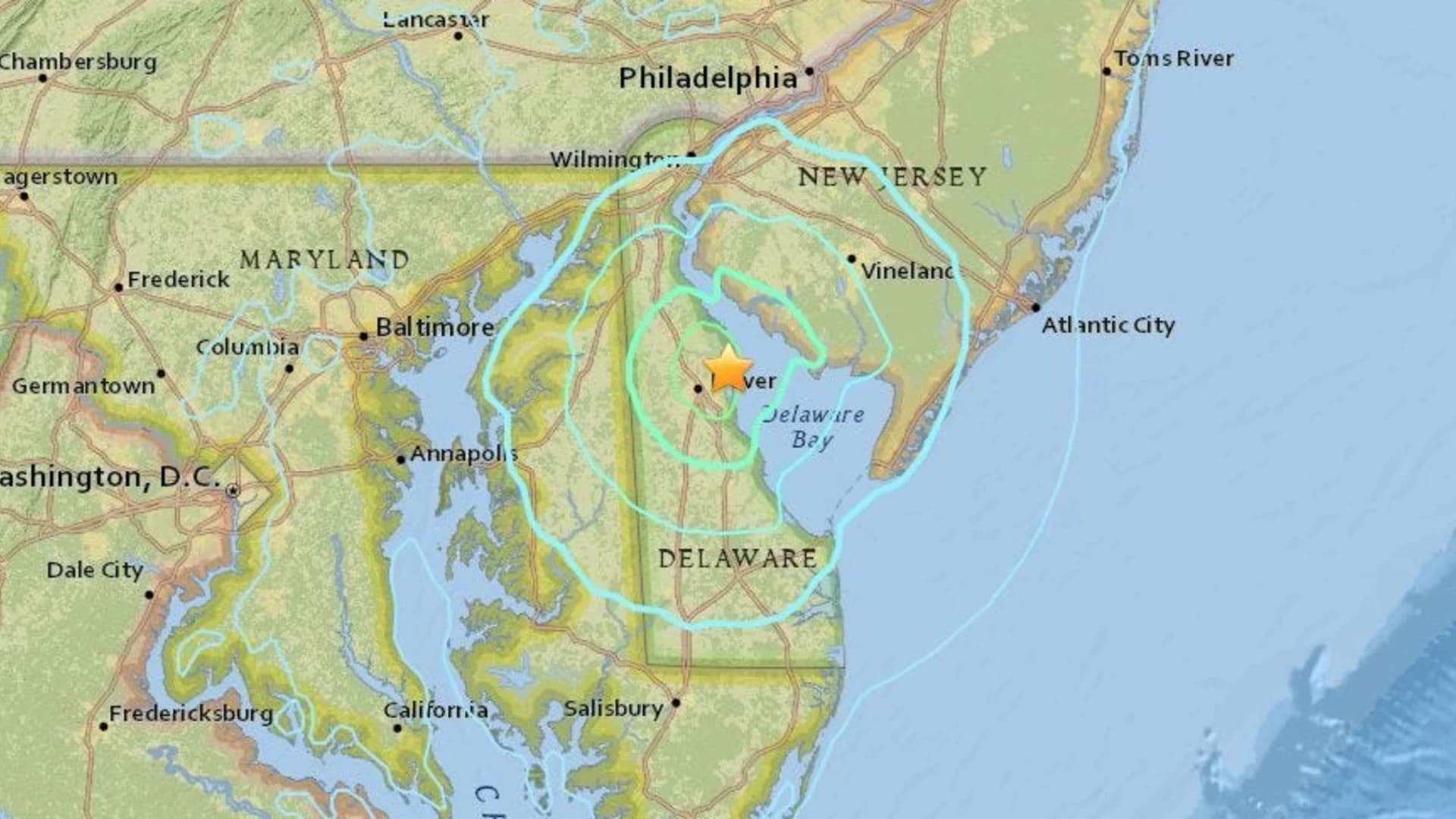 Quake hits Mid-Atlantic region; no immediate damage reports