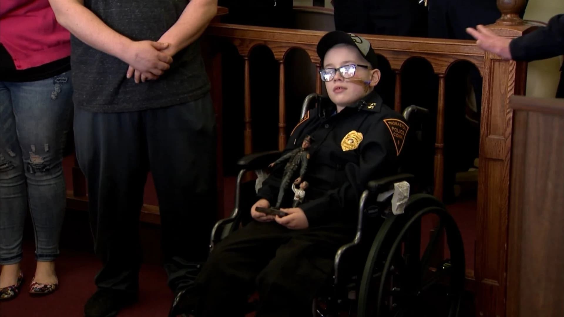 9-year-old boy fighting brain cancer named chief of Thomaston Police Department
