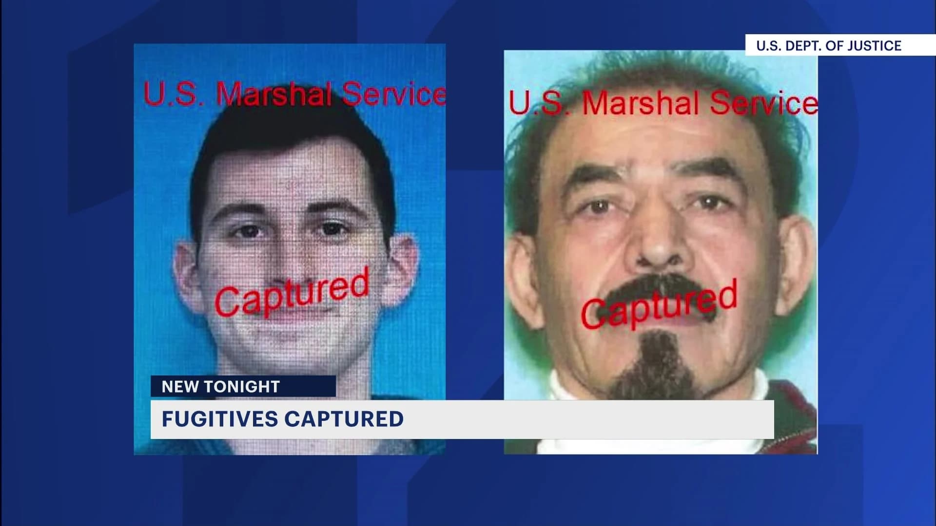Two fugitives wanted in separate incidents arrested in Connecticut