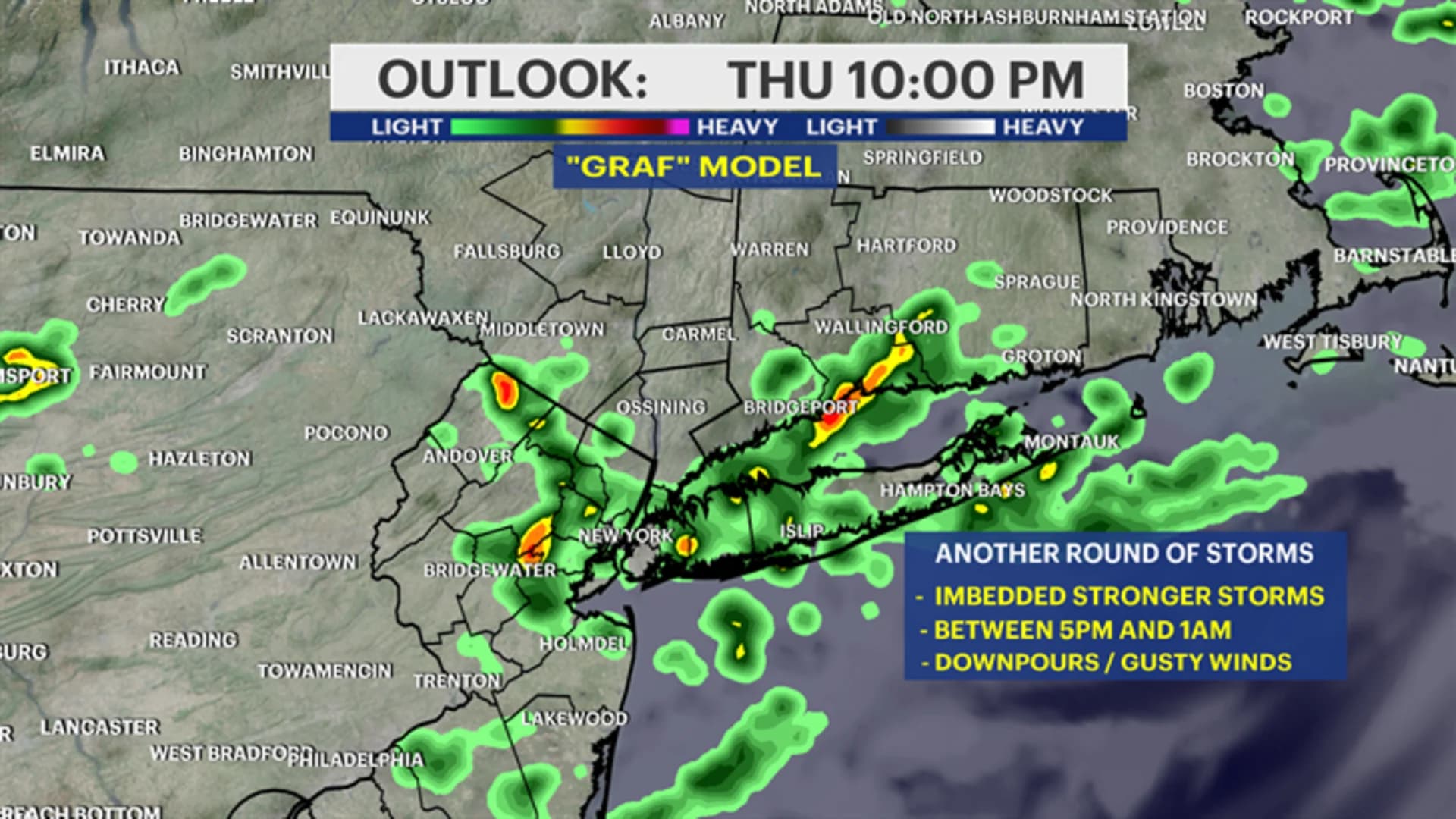 Evening storms bring threat of downpours, flash flooding