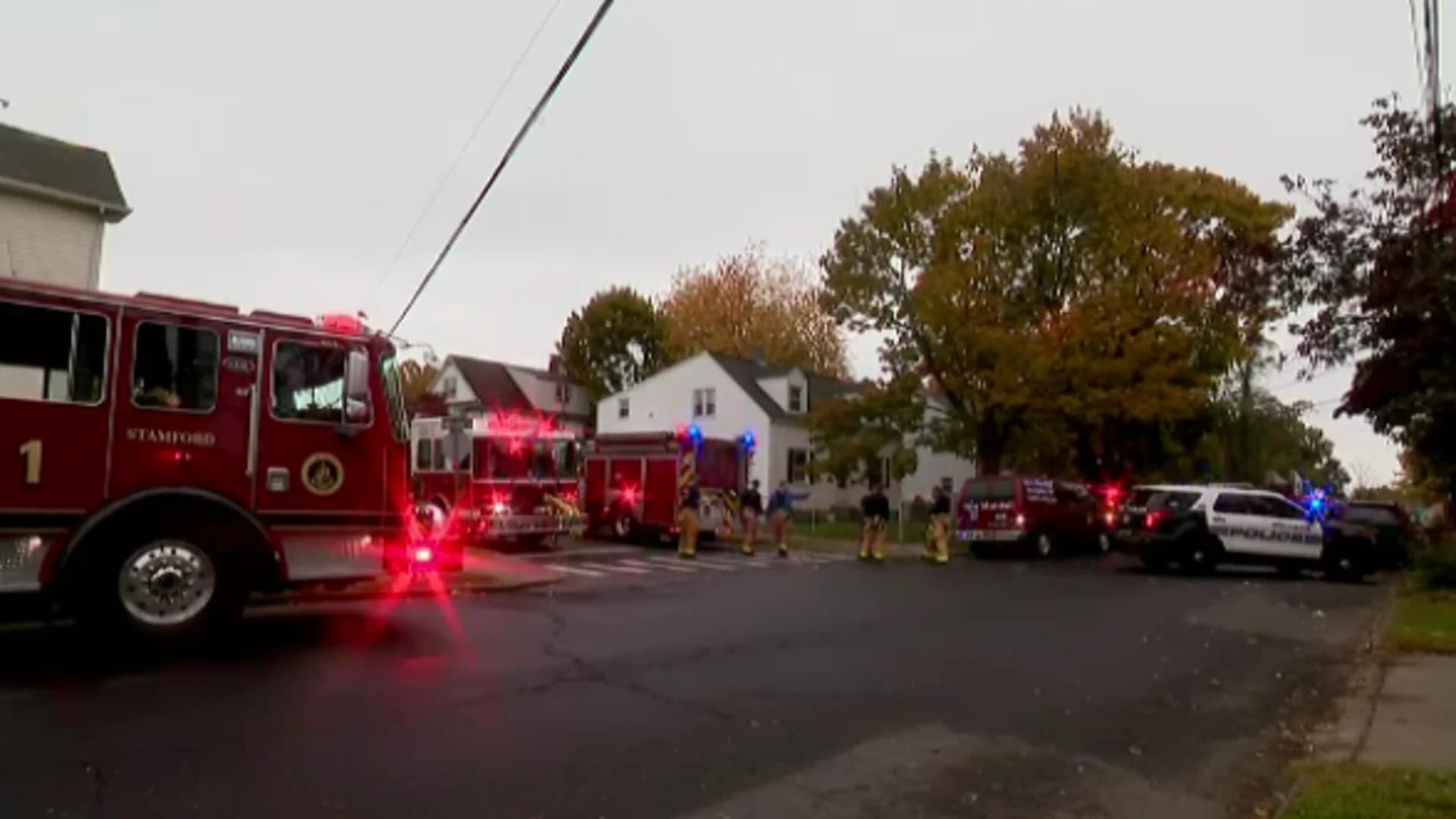 Stamford family displaced after basement fire