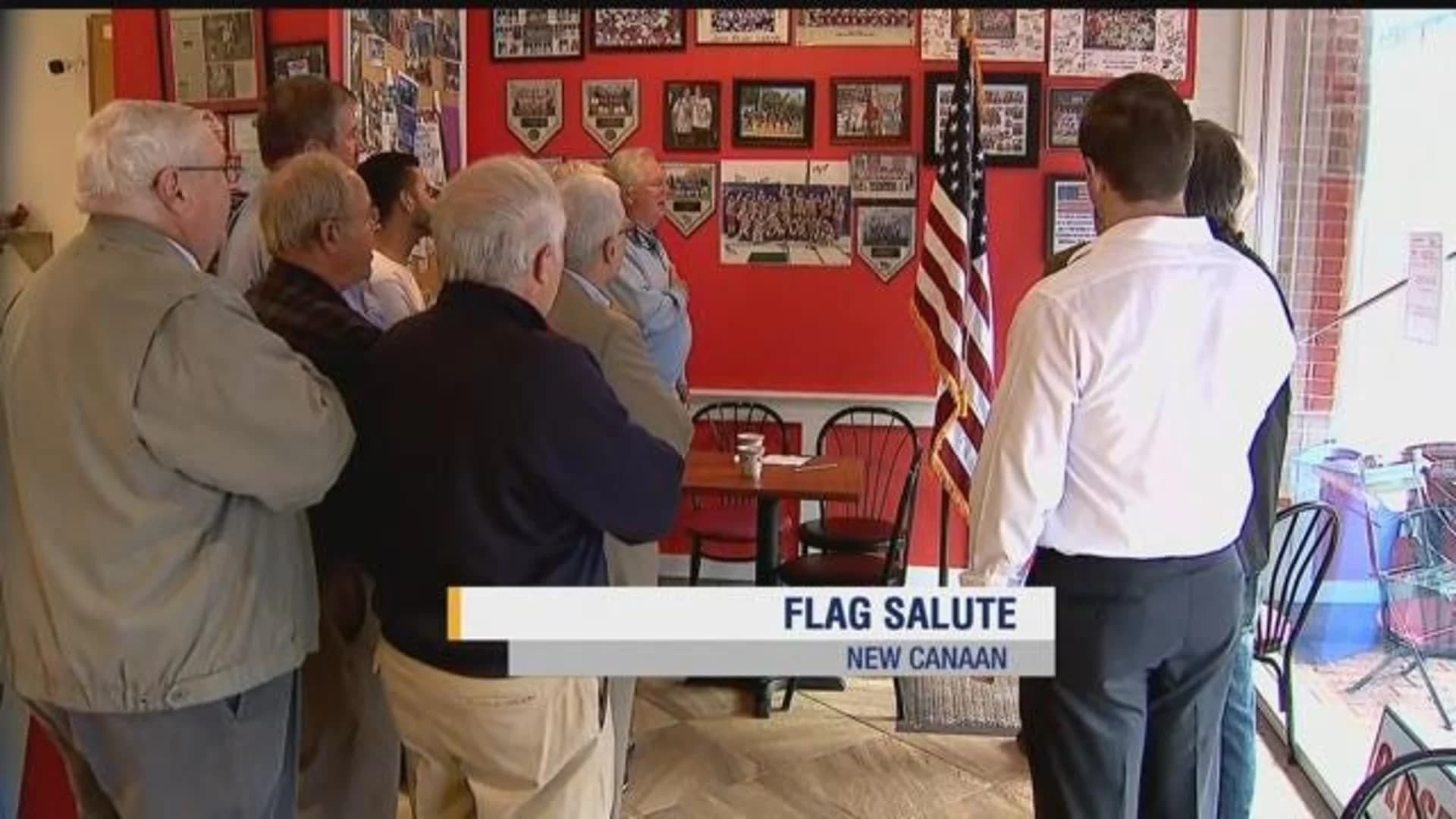 New Canaan group takes a stand for pledge of allegiance at deli
