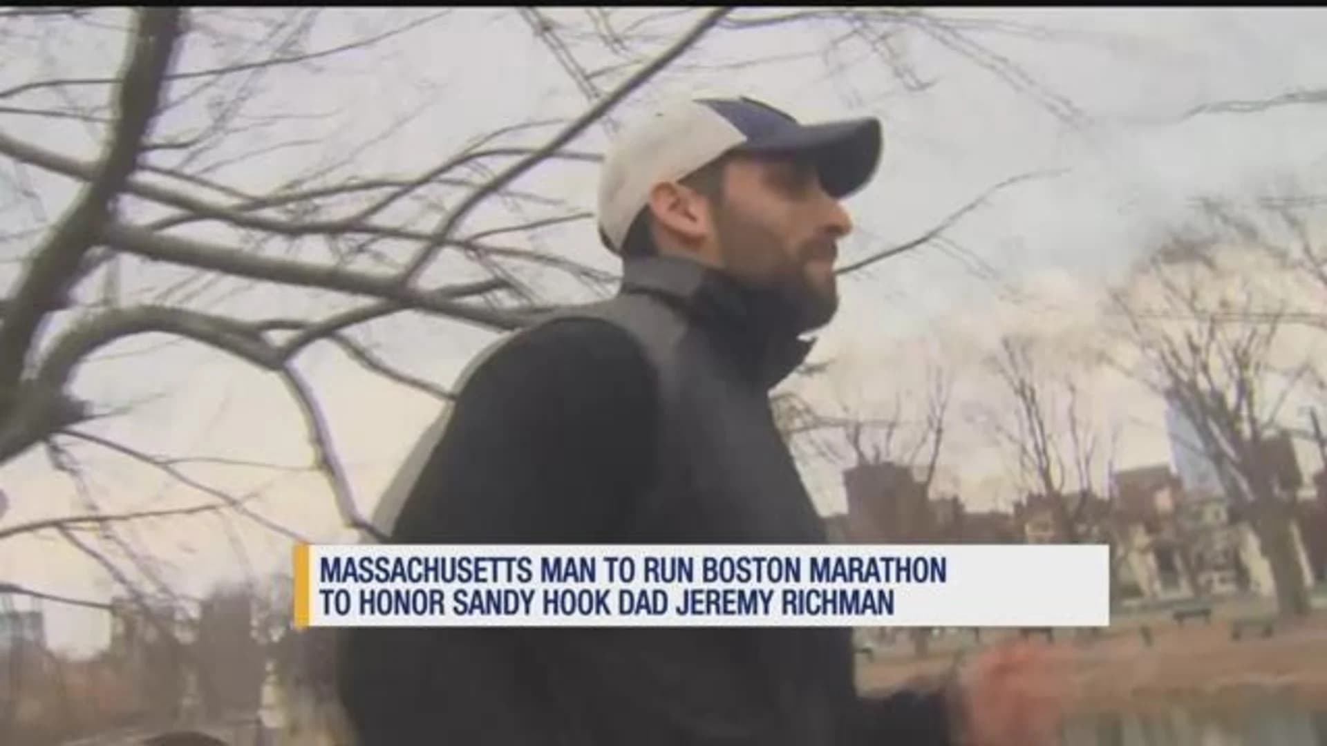 Man to run Boston Marathon in honor of Sandy Hook father
