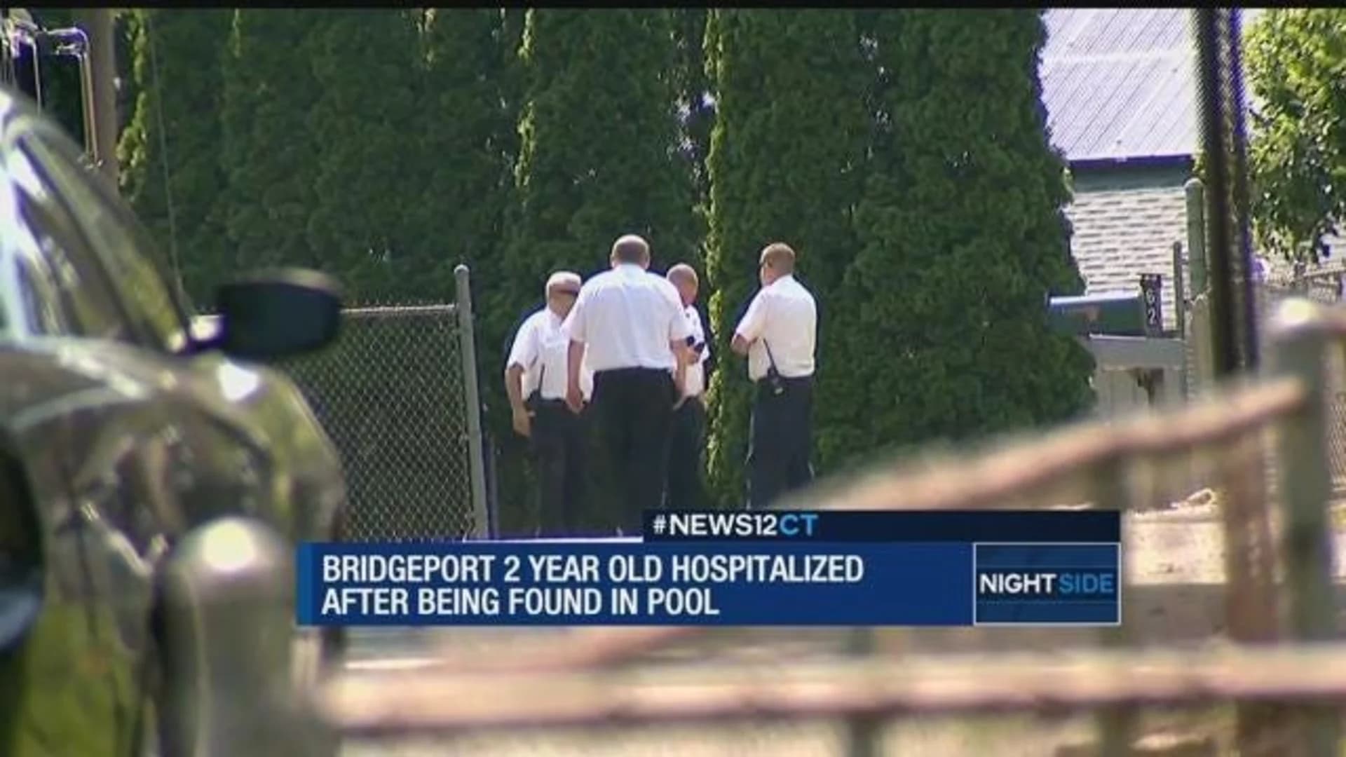 2-year-old girl hospitalized after nearly drowning in Bridgeport pool