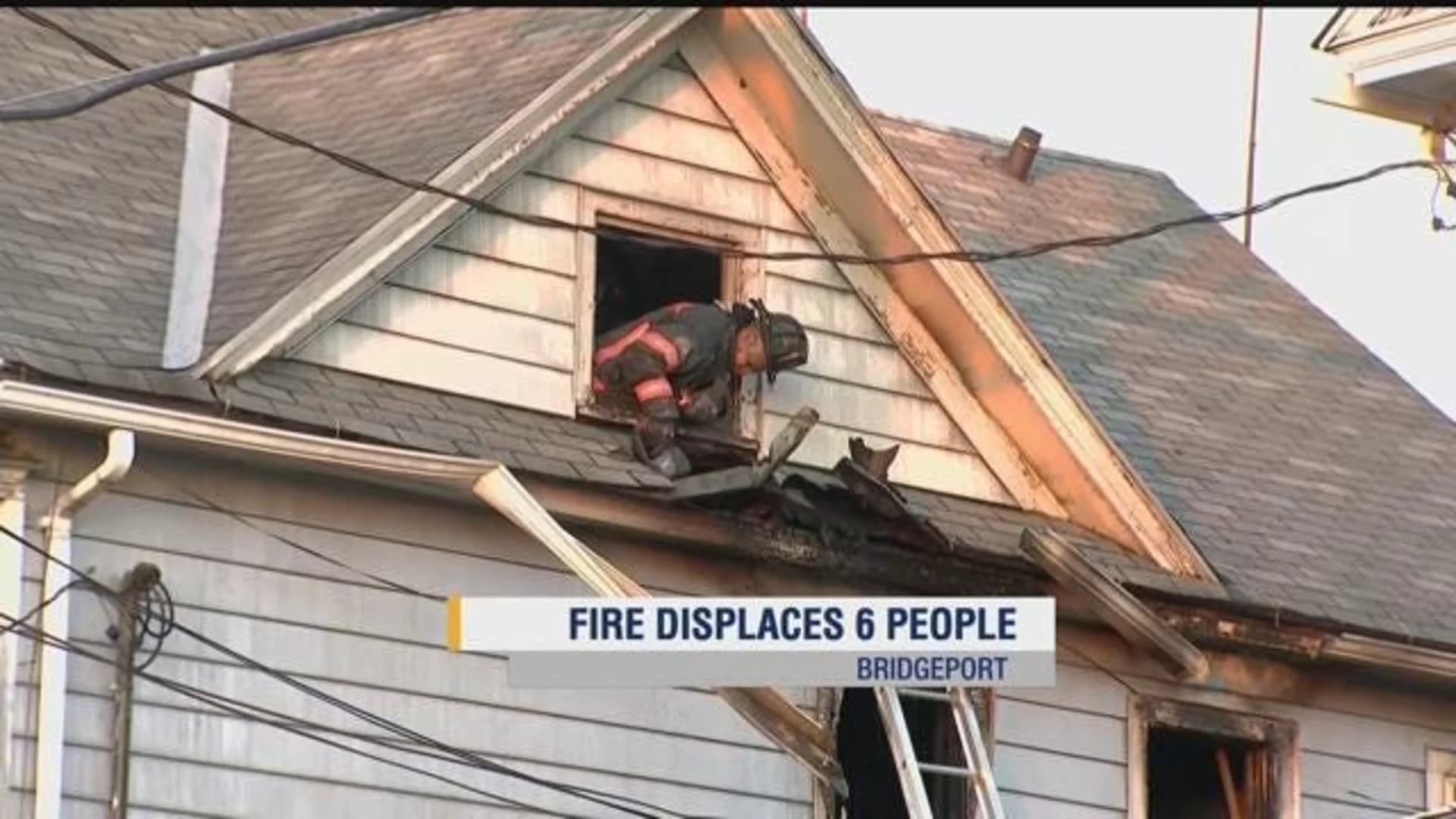 Officials: 6 family members homeless after fire rips through home