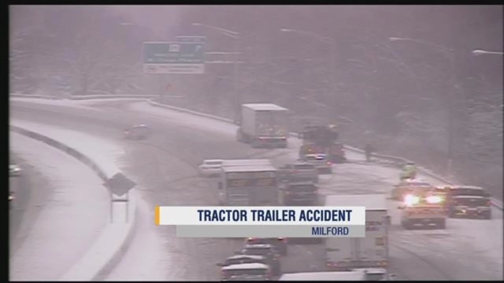 Jackknifed tractor-trailer causes headaches on I-95