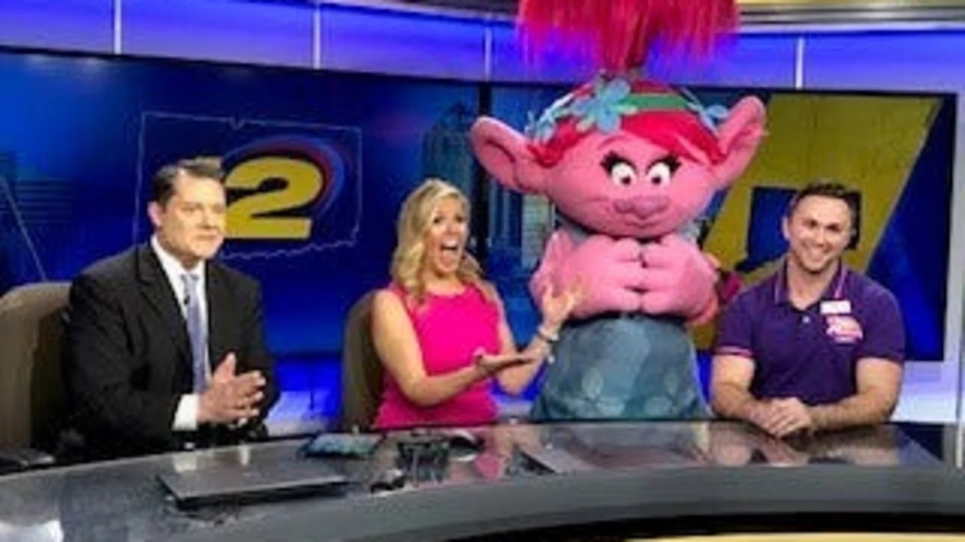 Queen Poppy visits News 12 Connecticut
