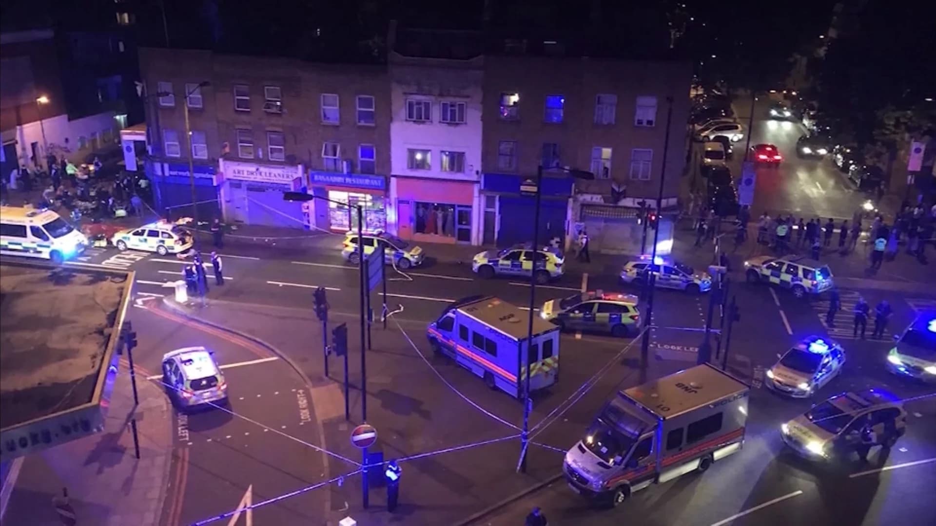 Driver plows into crowd outside London mosque, injuring 10